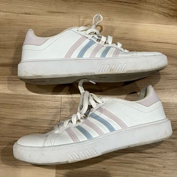 K Swiss Striped Sneakers Women’s 9 - Picture 1 of 7